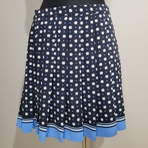 1901 Floral Pleated Mini Skirt